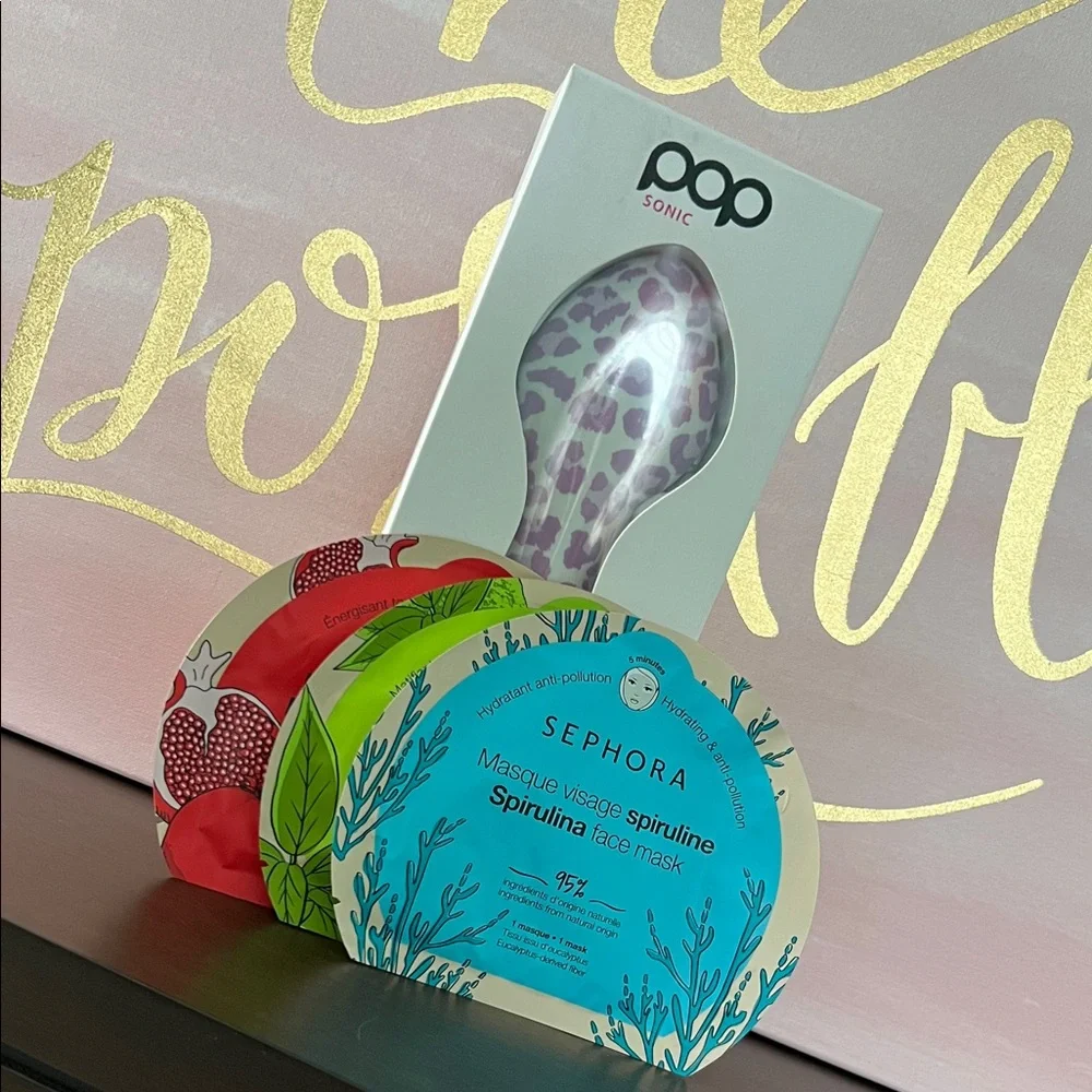 POP Sonic Facial Beauty Device & Sephora Face Masks